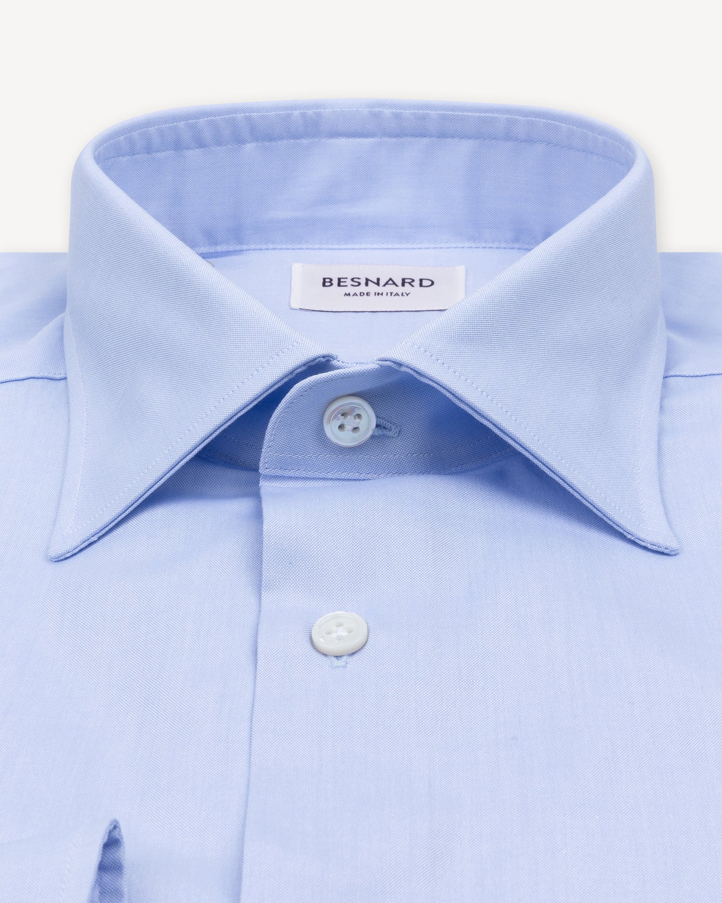 Light Blue Pinpoint Spread Collar Shirt
