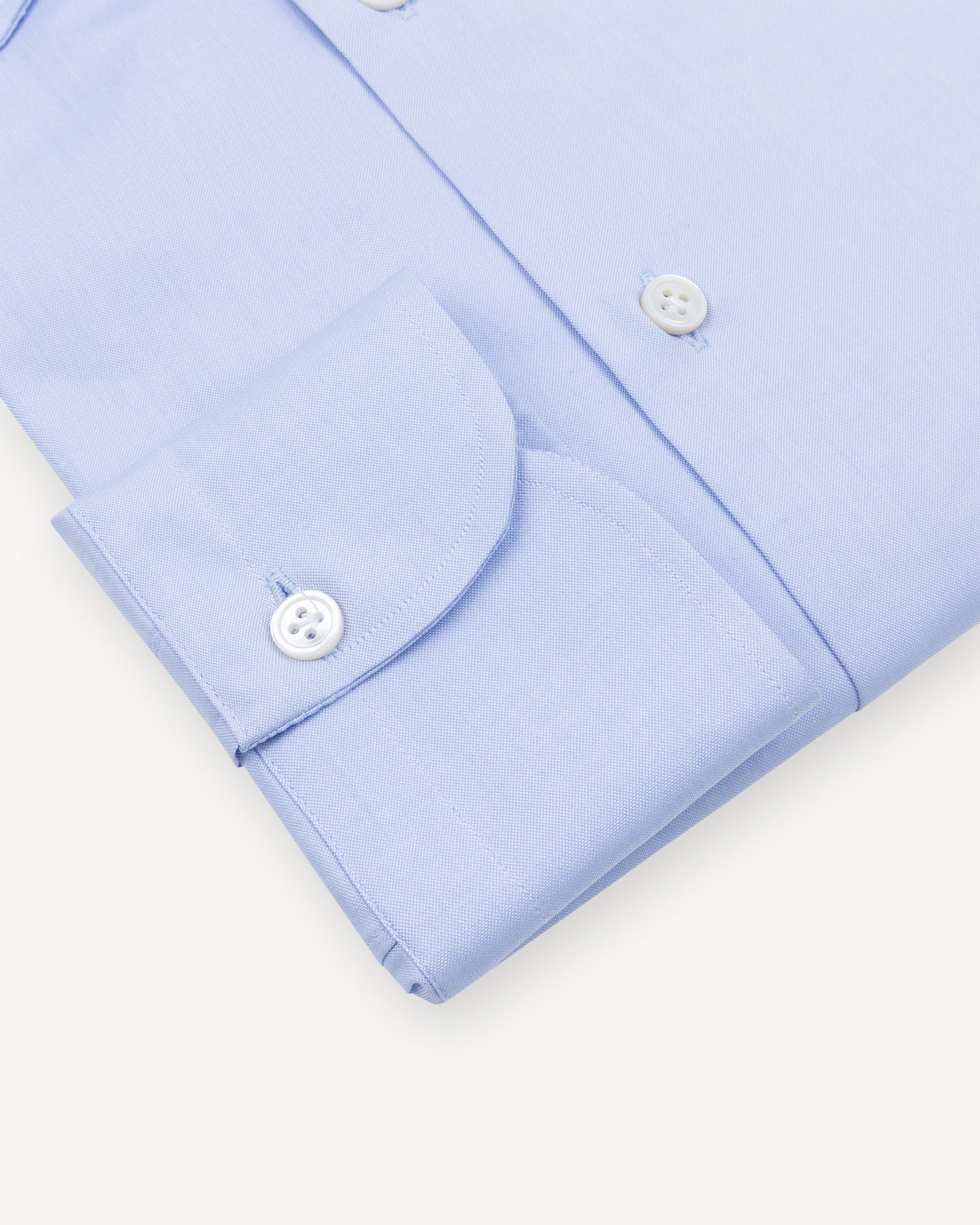 Light Blue Pinpoint Spread Collar Shirt with single cuffs