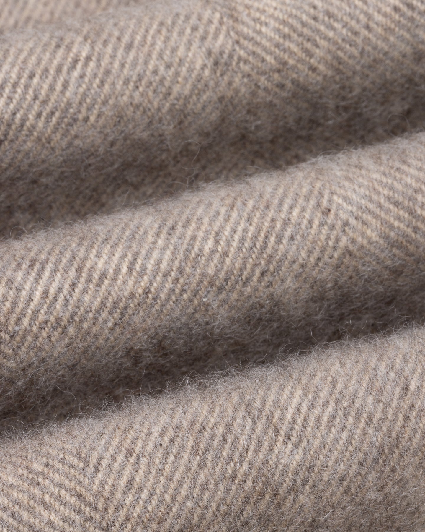 Light Brown Herringbone Cashmere