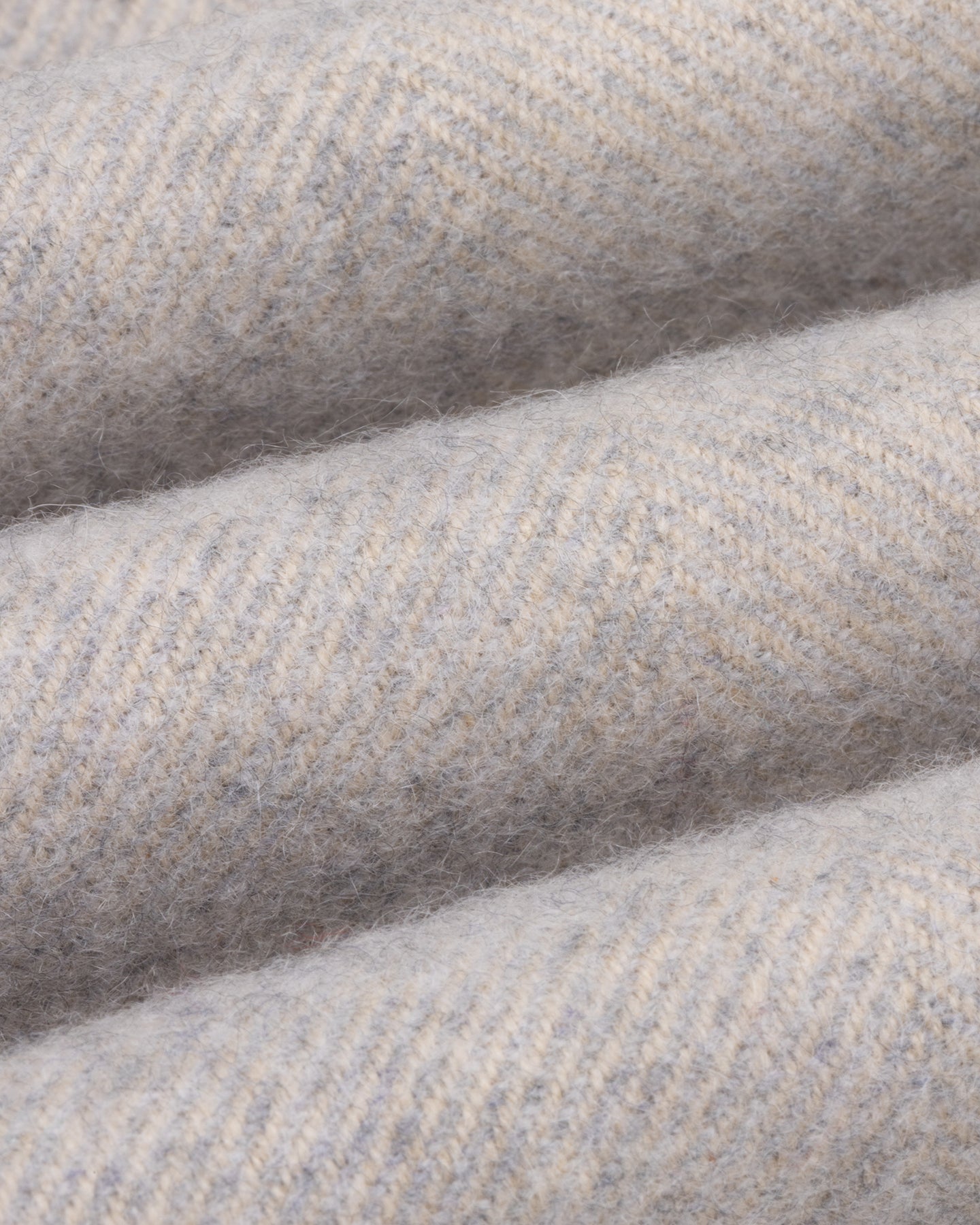 Light Grey Herringbone Cashmere