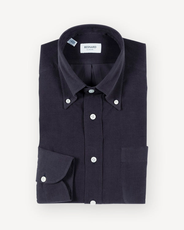 Navy Baby Corduroy Button Down Shirt