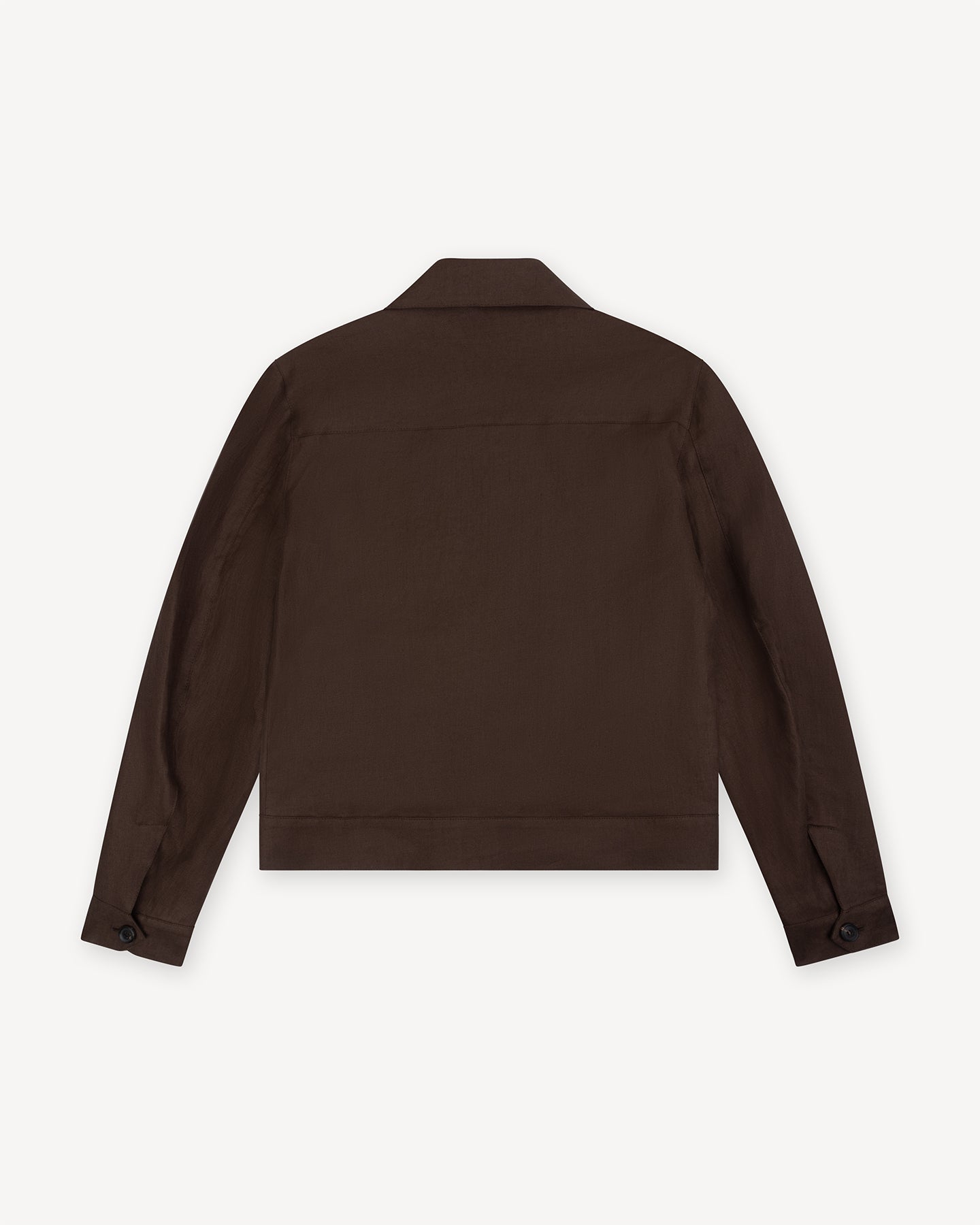 Brown Linen Flight Jacket