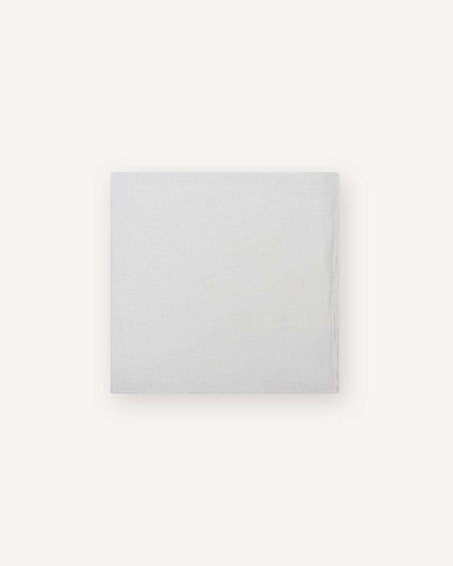 White Linen Pocket Square