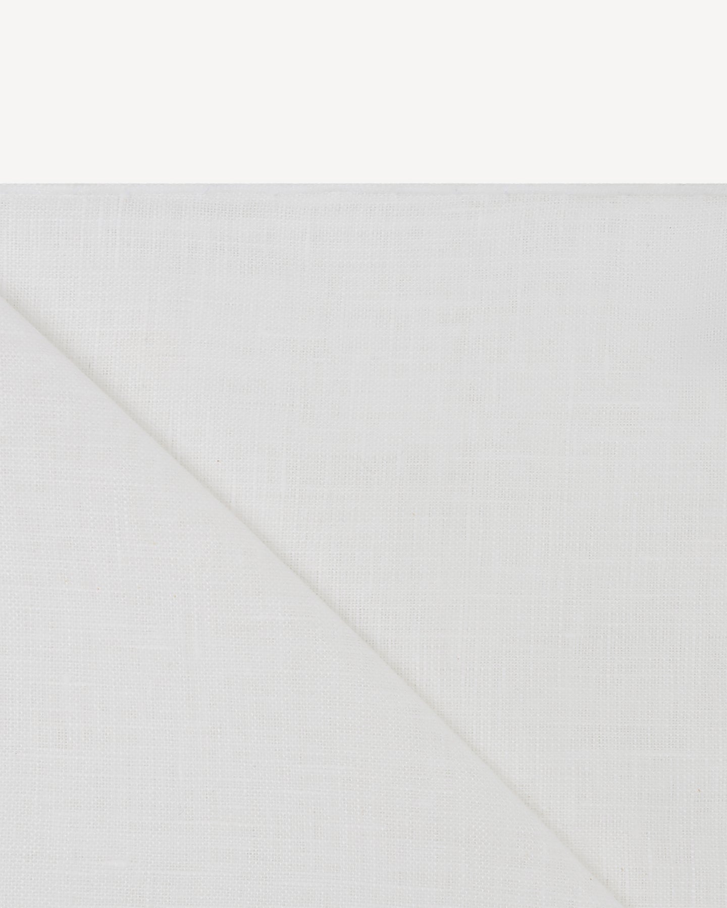 White Linen Pocket Square