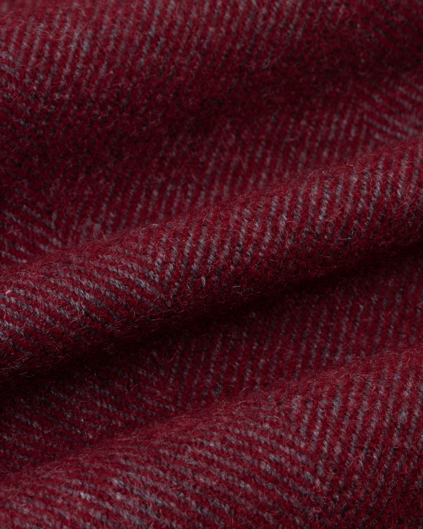 Red Herringbone Cashmere