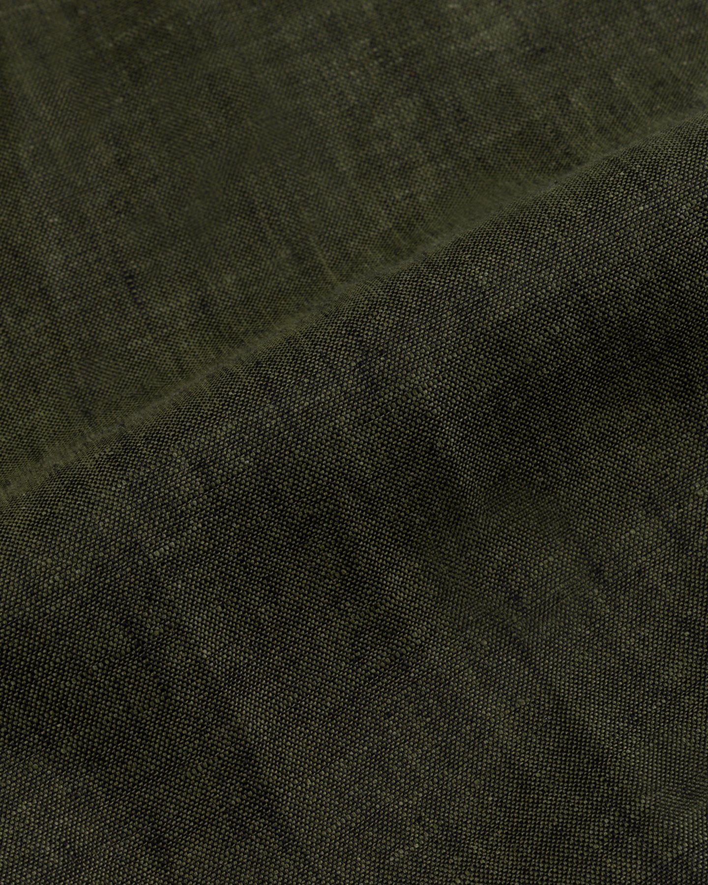 Green Linen Button Down Shirt