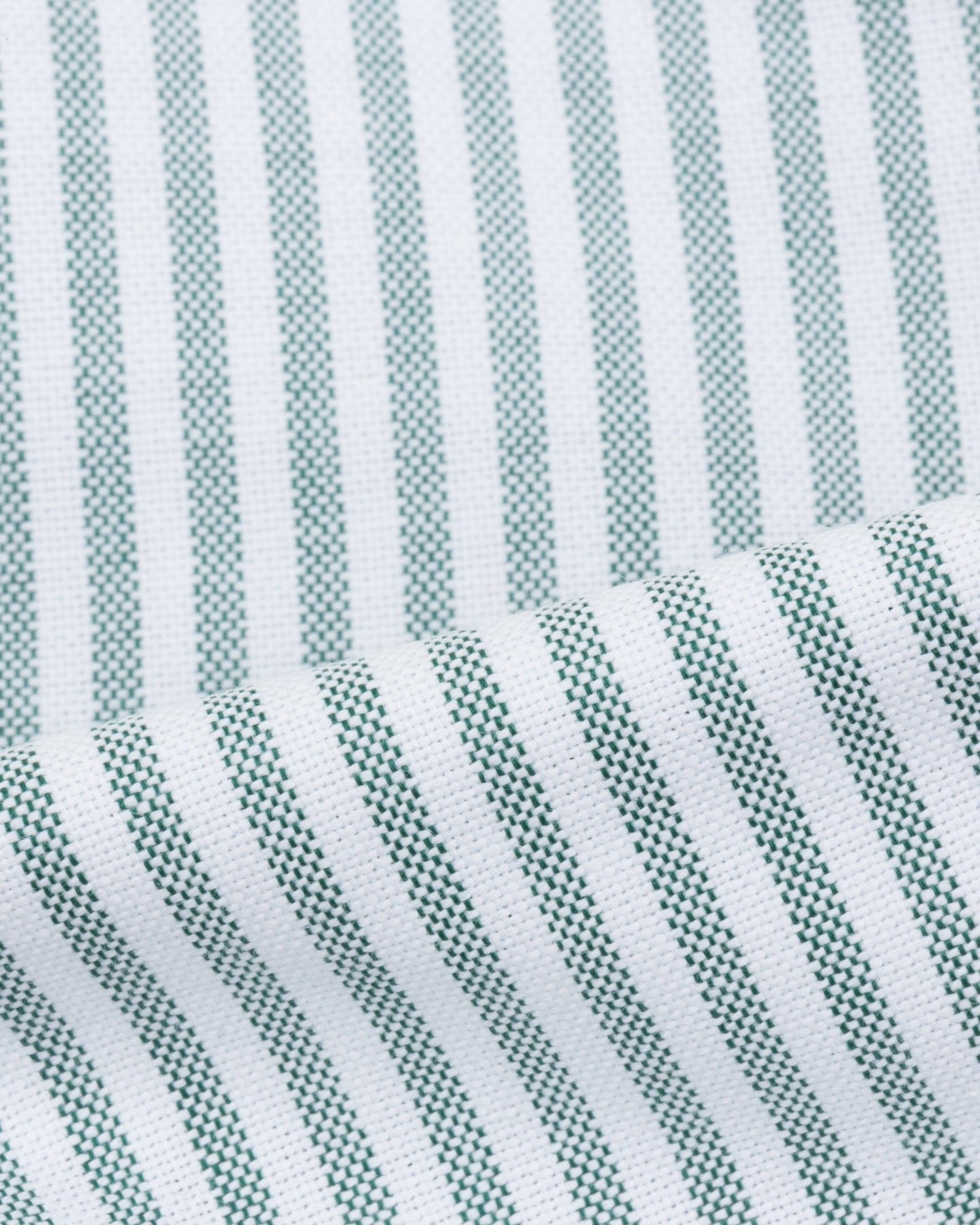 Green university stripe oxford cloth shirt fabric