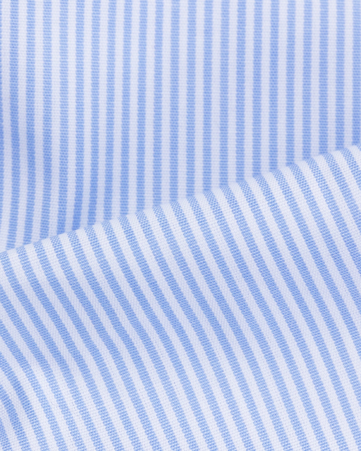 Light Blue Fine Bengal Stripe Spread Collar Shirt