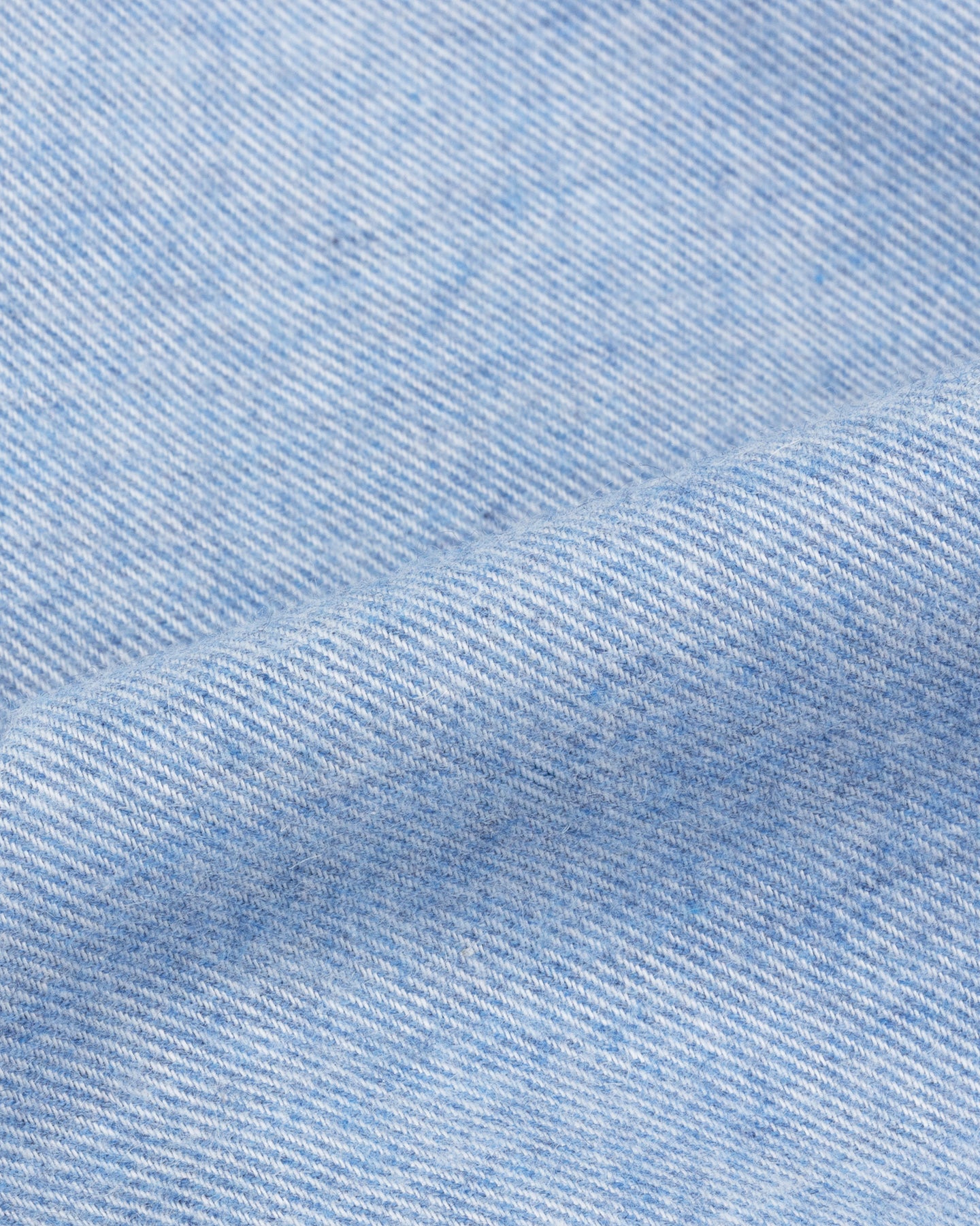 Light blue cotton cashmer flannel shirt fabric