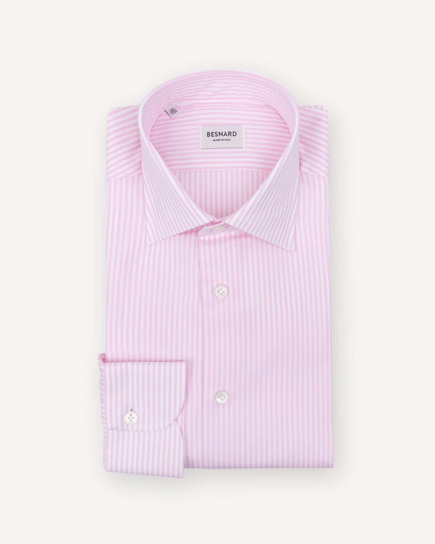 Pink Bengal Stripe Spread Collar Shirt