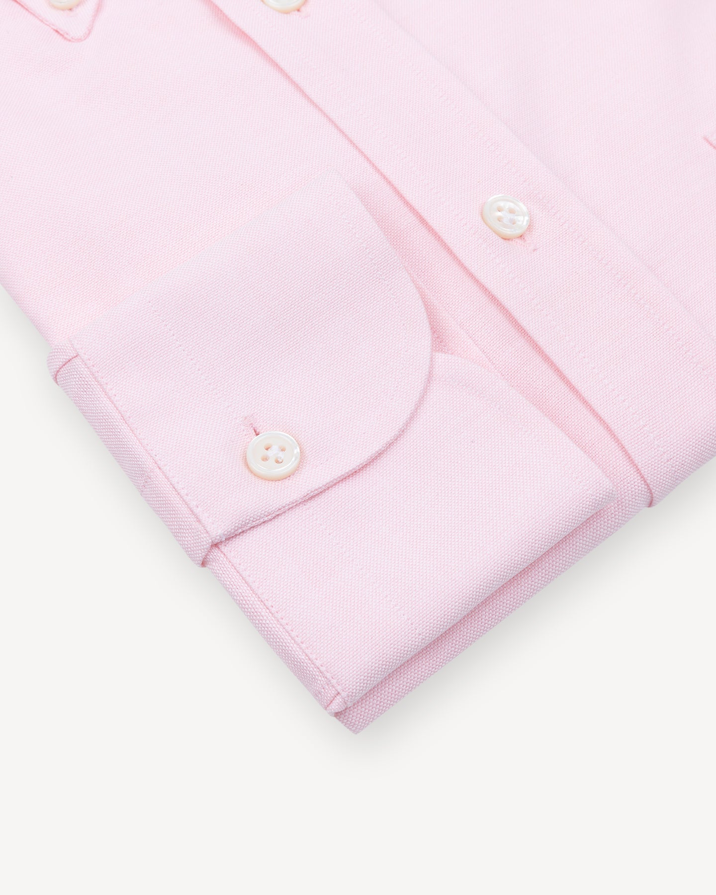 Pink OCBD Shirt with single cuffs