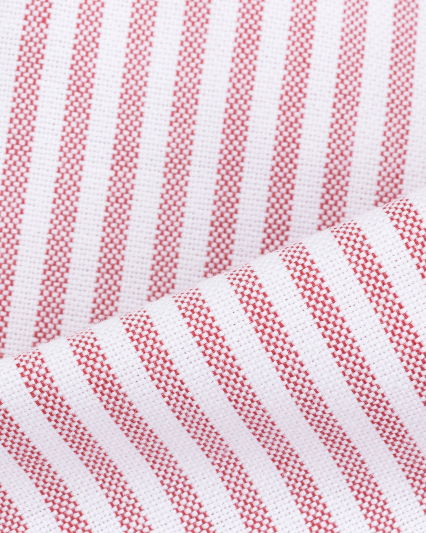 Red university stripe oxford cloth shirt fabric