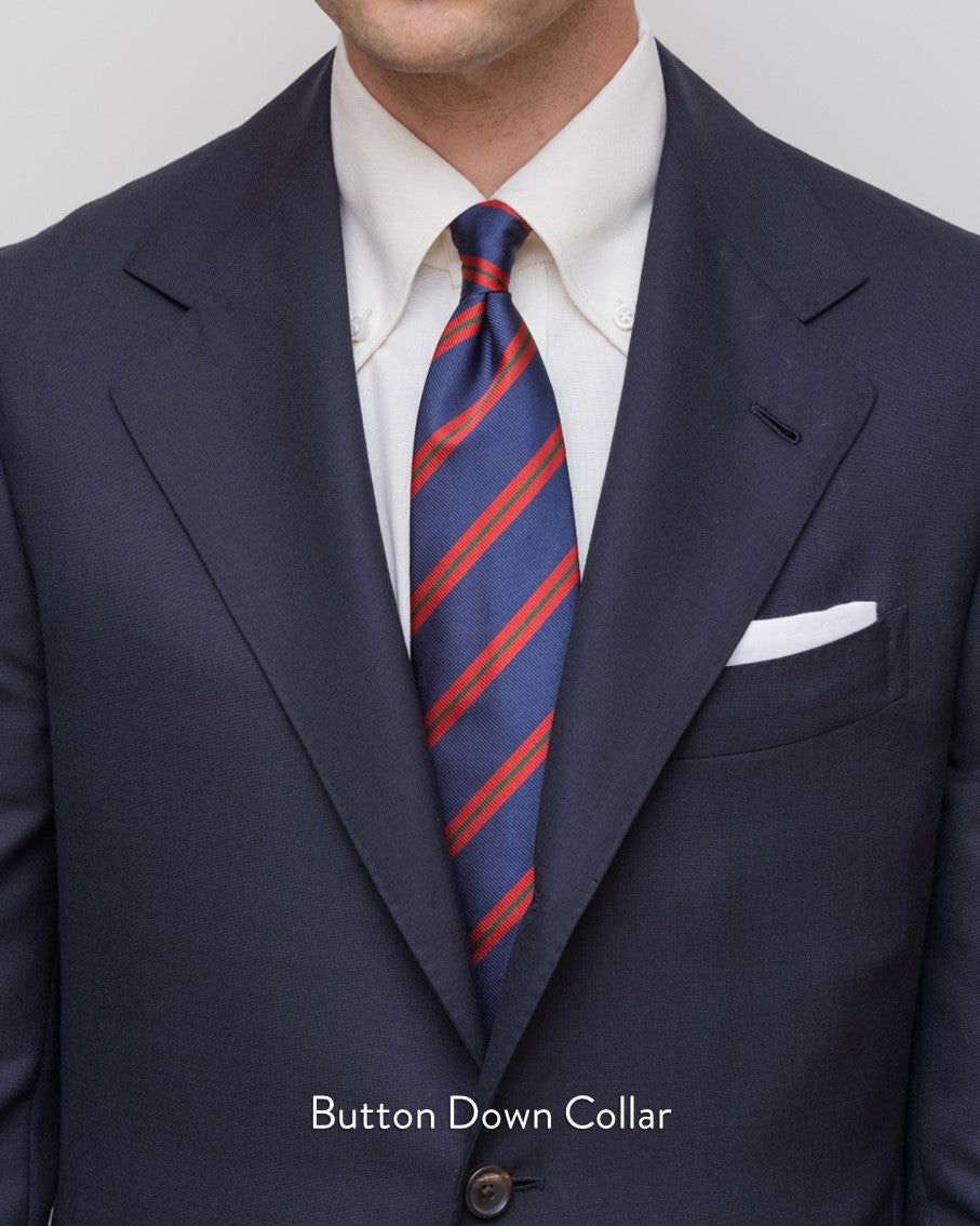 Thomas Mason Light Blue University Stripe Premium Oxford Cloth