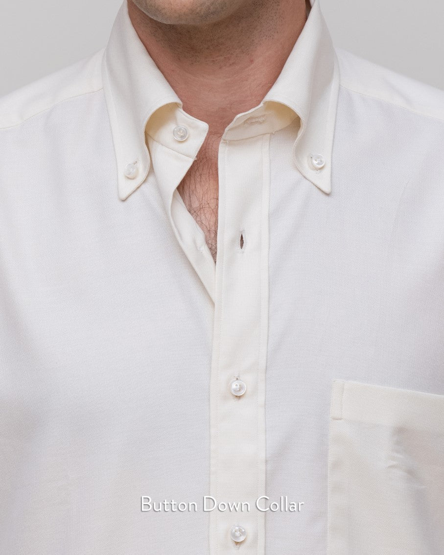 Canclini Off White Brushed Cotton Twill