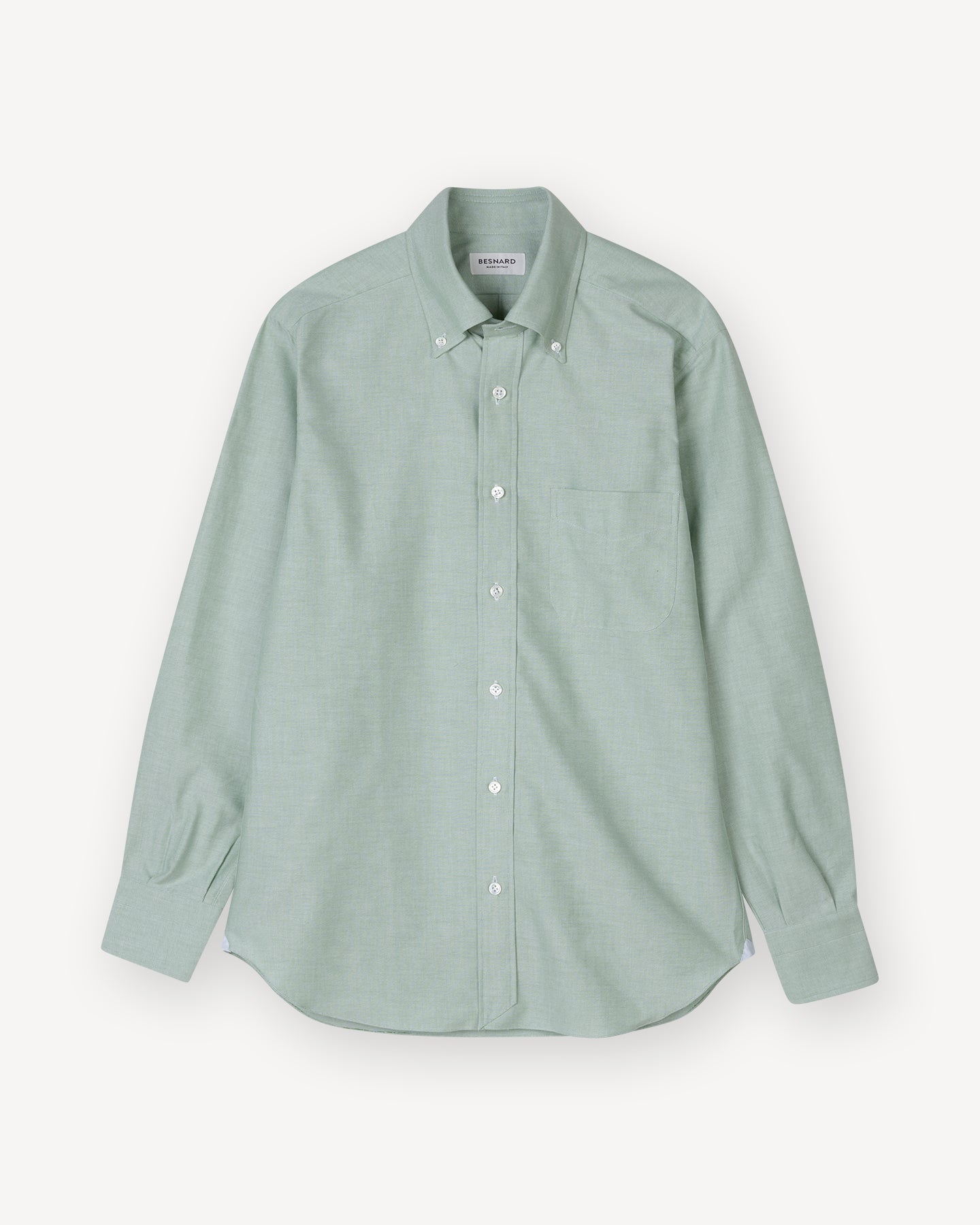 Green Oxford Cloth Button Down Shirt | Besnard Green Oxford Cloth Button Down Shirt | Besnard
