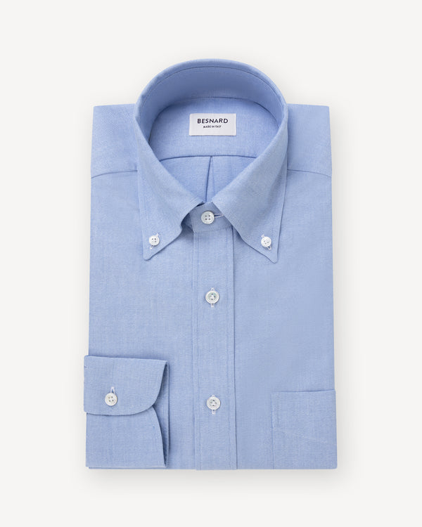 Light Blue Oxford Cloth Button Down Shirt