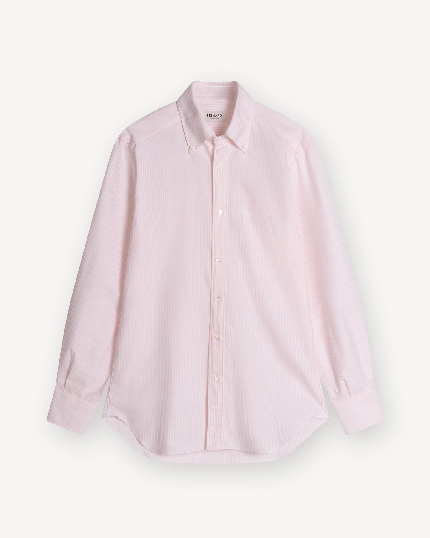 Pink University Stripe Oxford Cloth Button Down Shirt