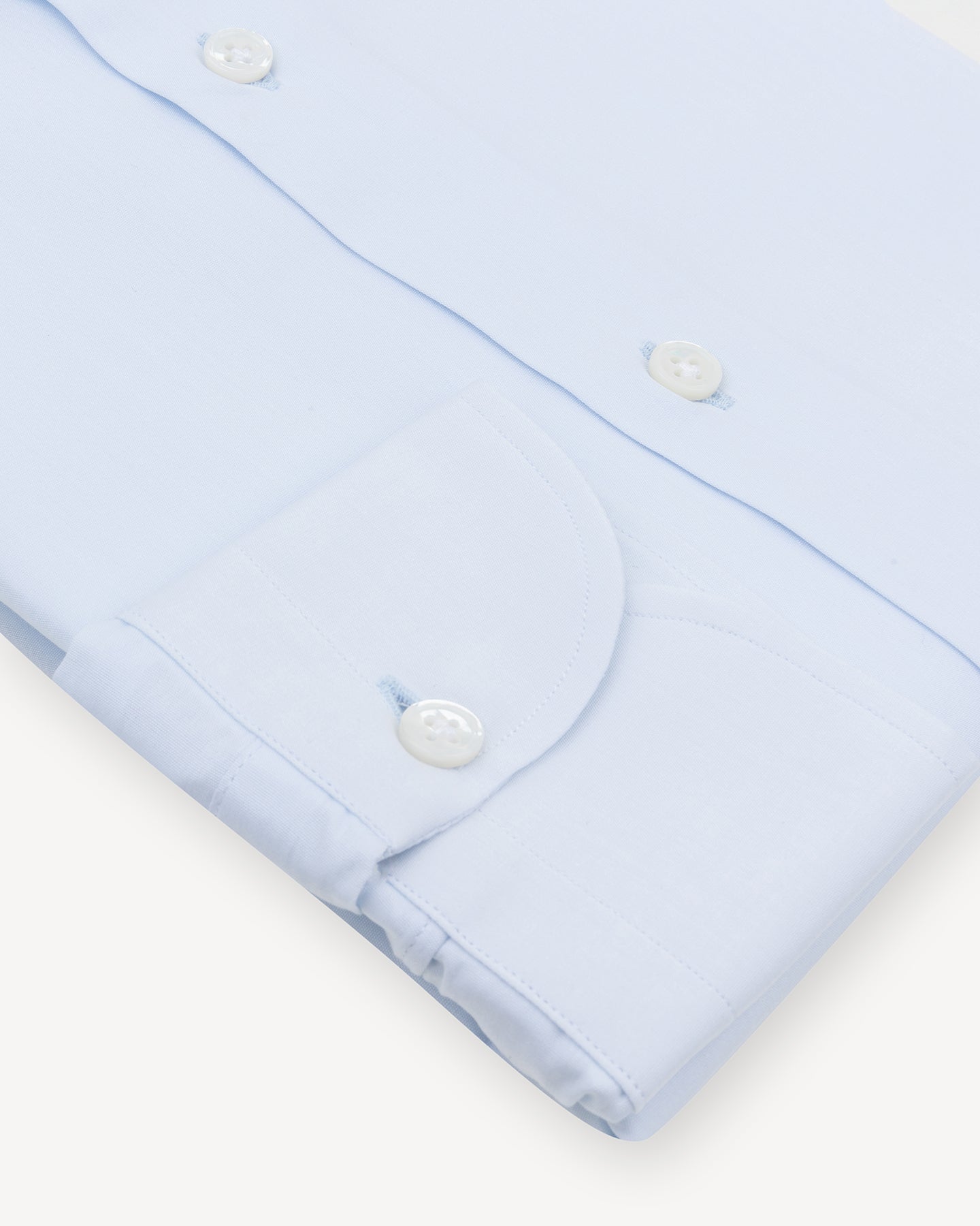 Sky Blue Poplin Spread Collar Shirt