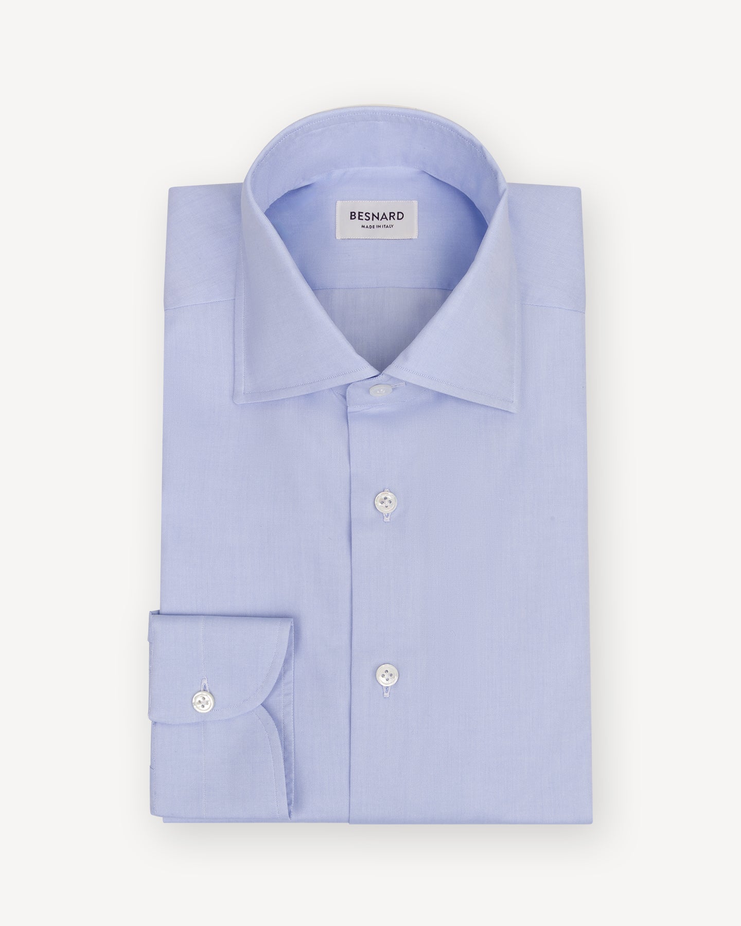Light Blue Pinpoint Spread Collar Shirt