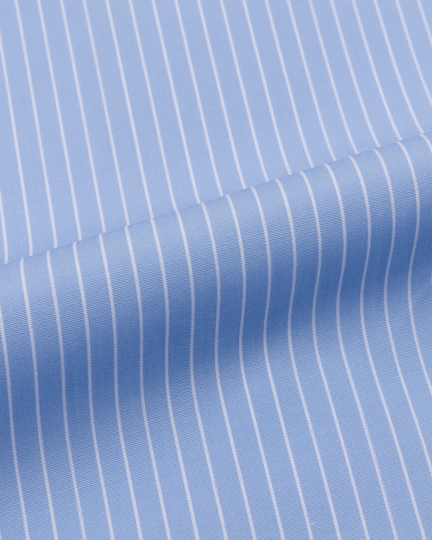 Light Blue Reverse Stripe Poplin Spread Collar Shirt