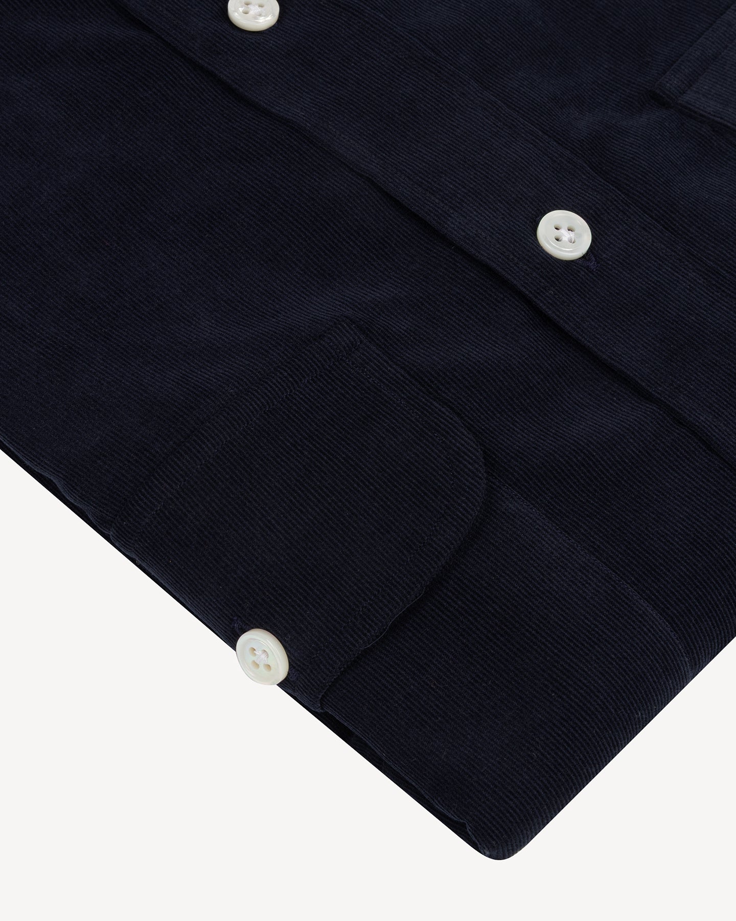 Navy Corduroy Two Pocket Shirt