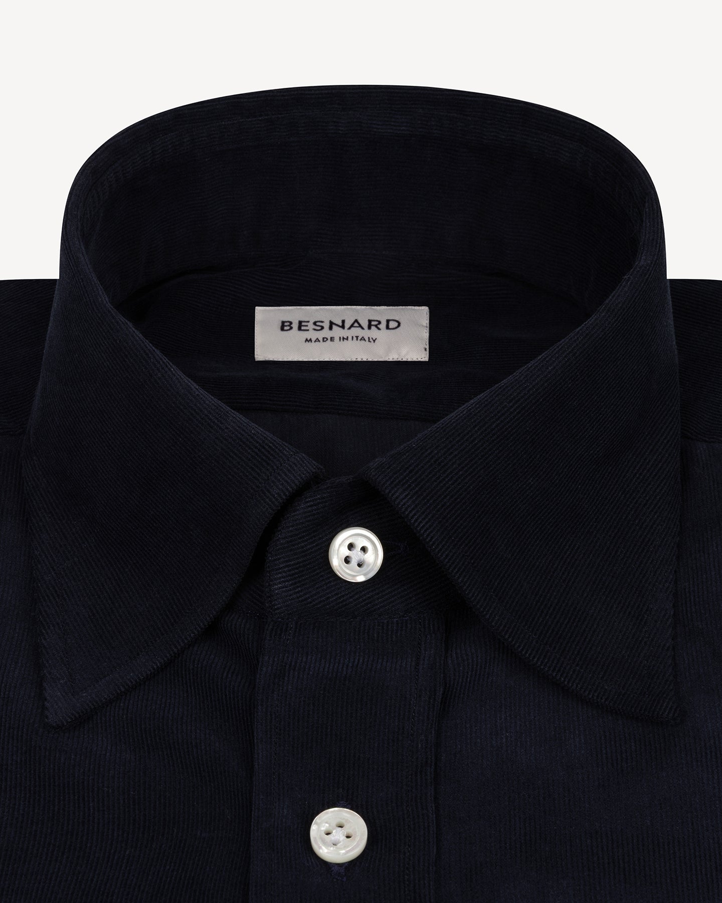 Navy Corduroy Two Pocket Shirt
