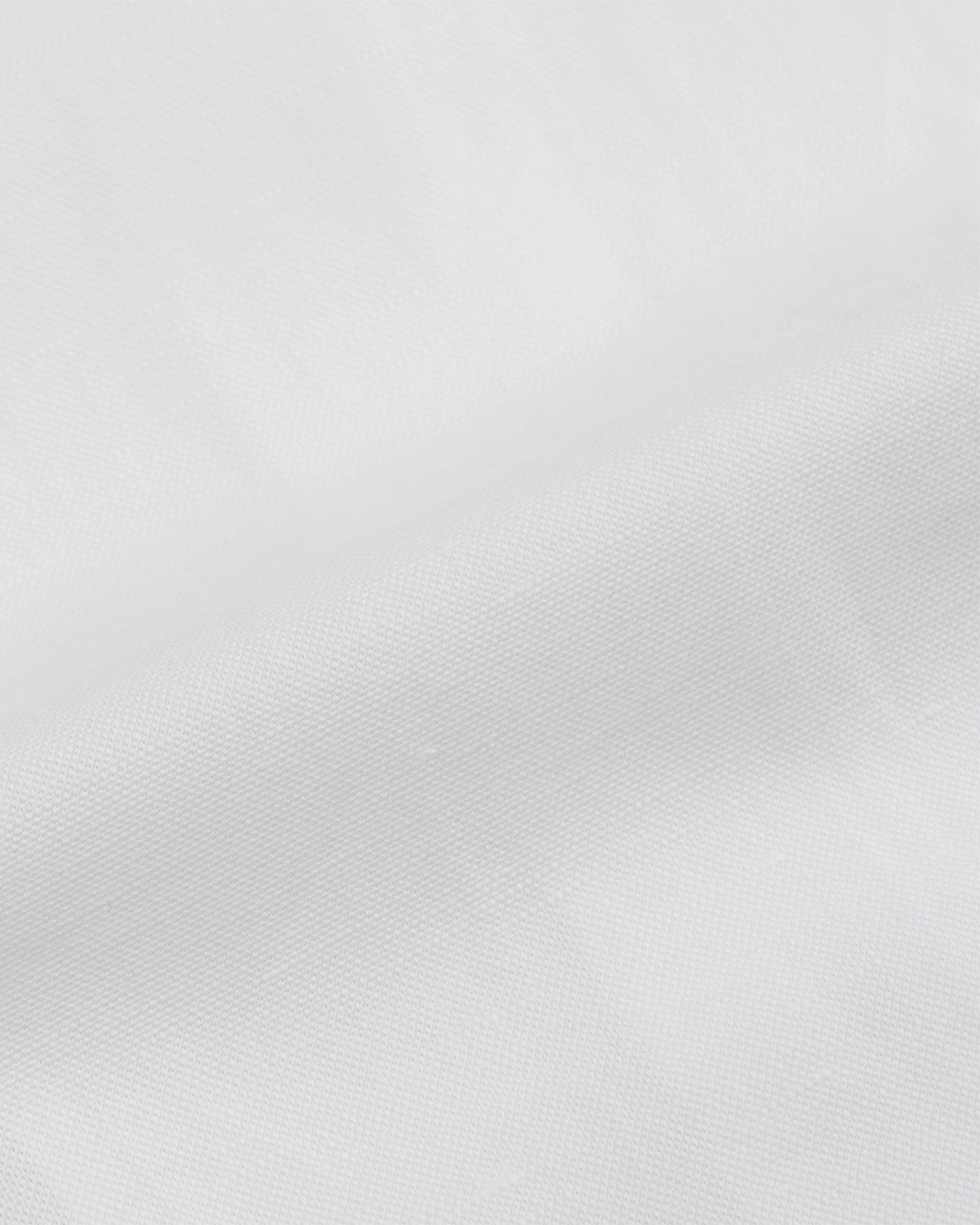 White Cotton Linen Camp Collar Shirt