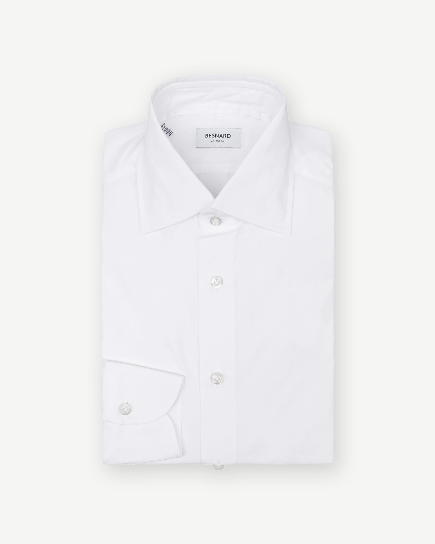 White poplin dress shirt