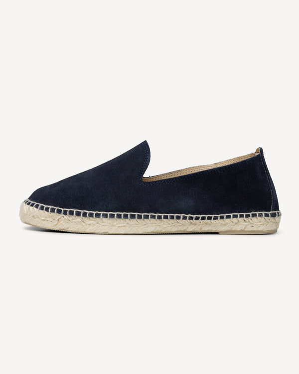 Navy Suede Espadrilles