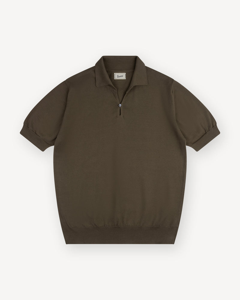 Green Cotton Skipper Polo