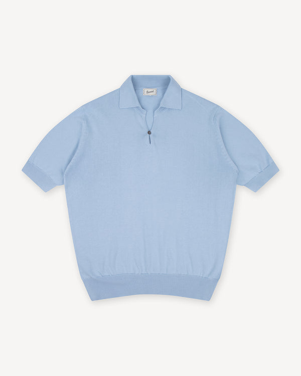 Light Blue Cotton Skipper Polo