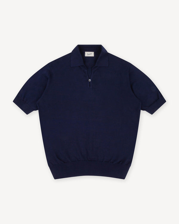 Navy Cotton Skipper Polo