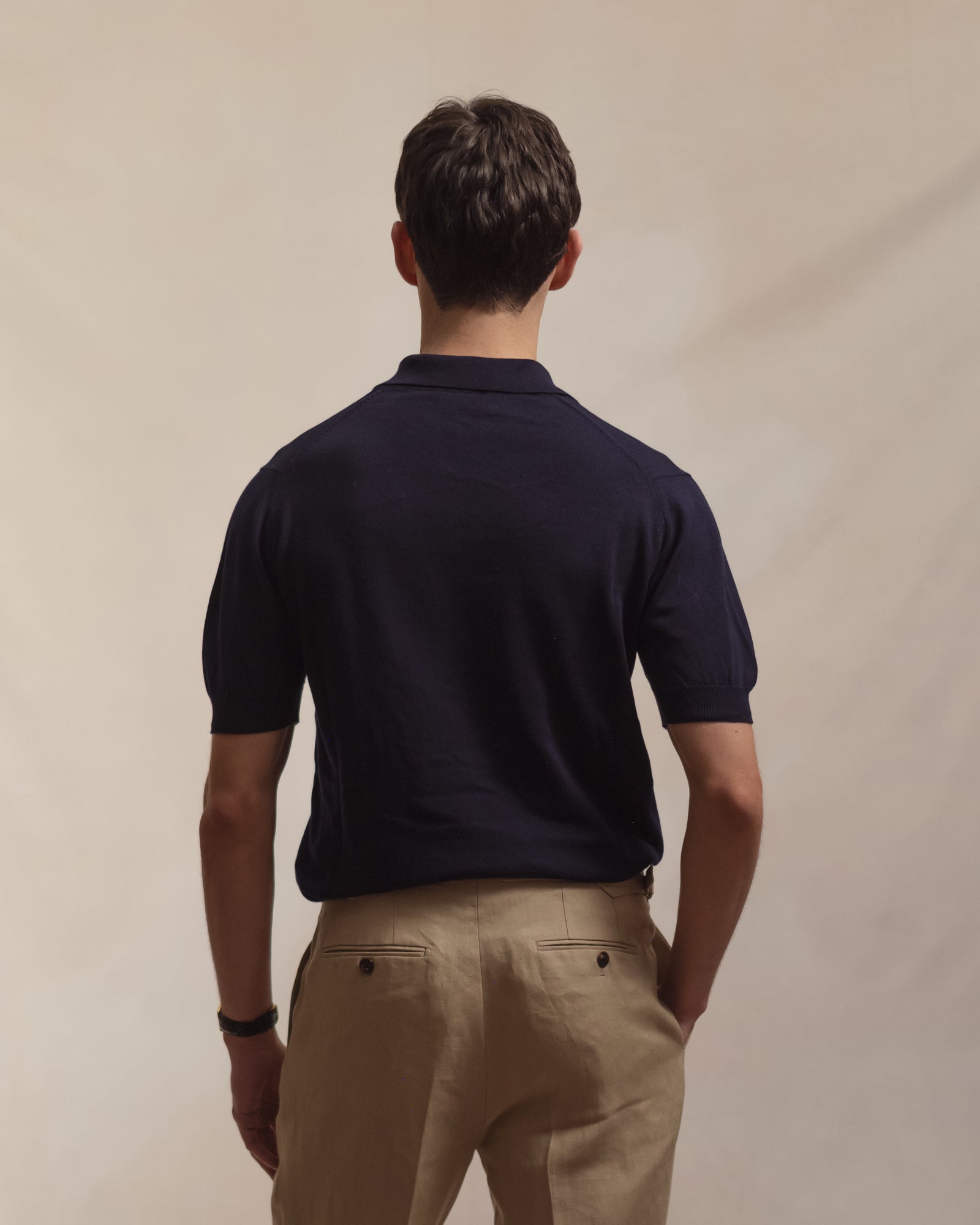 Navy Cotton Skipper Polo