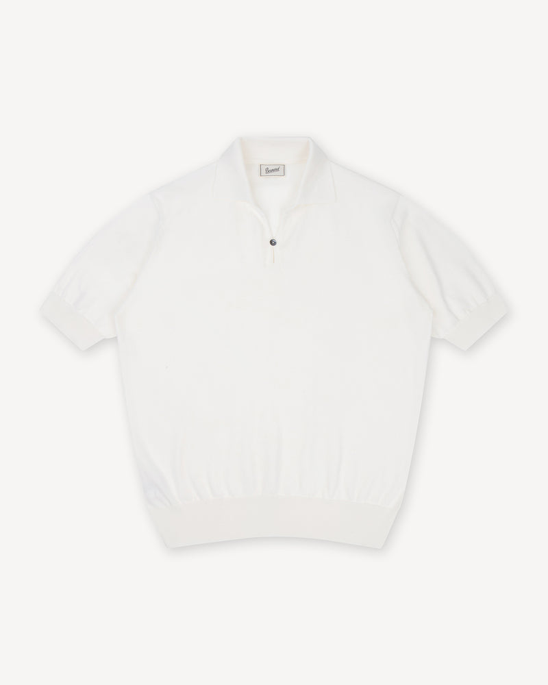 White Cotton Skipper Polo