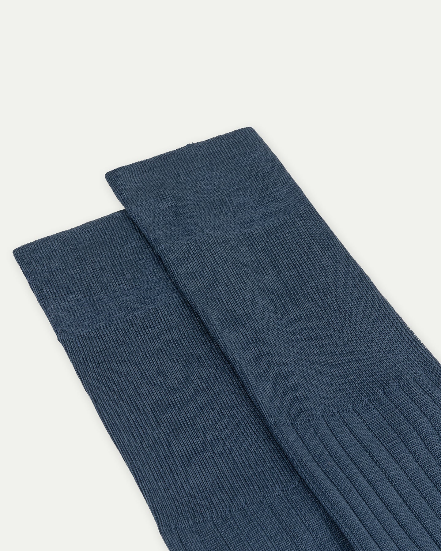 Air Force Blue Cotton Knee High Socks