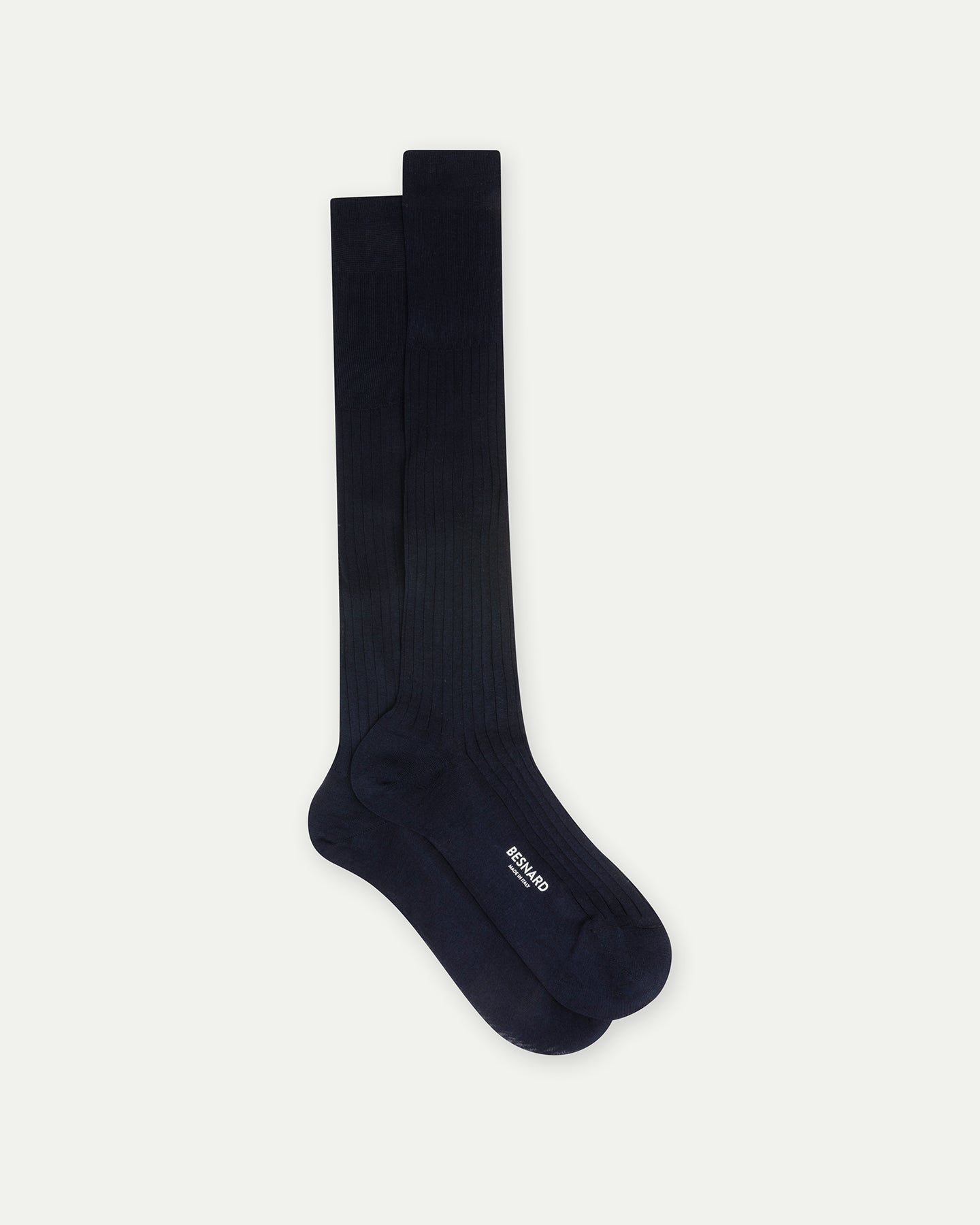 Navy Cotton Knee High Socks