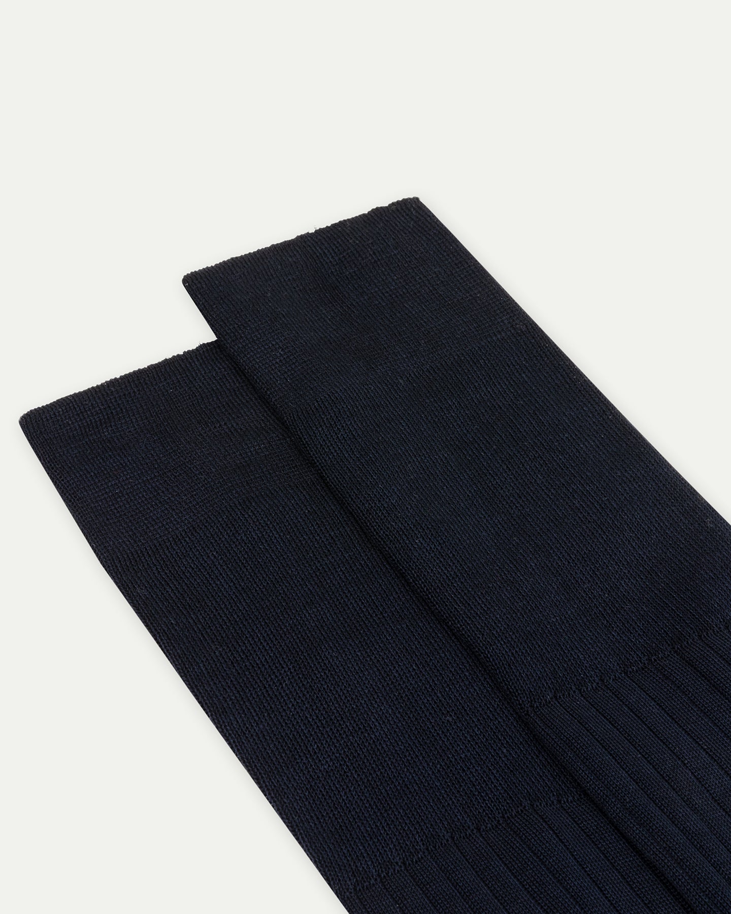 Navy Cotton Knee High Socks