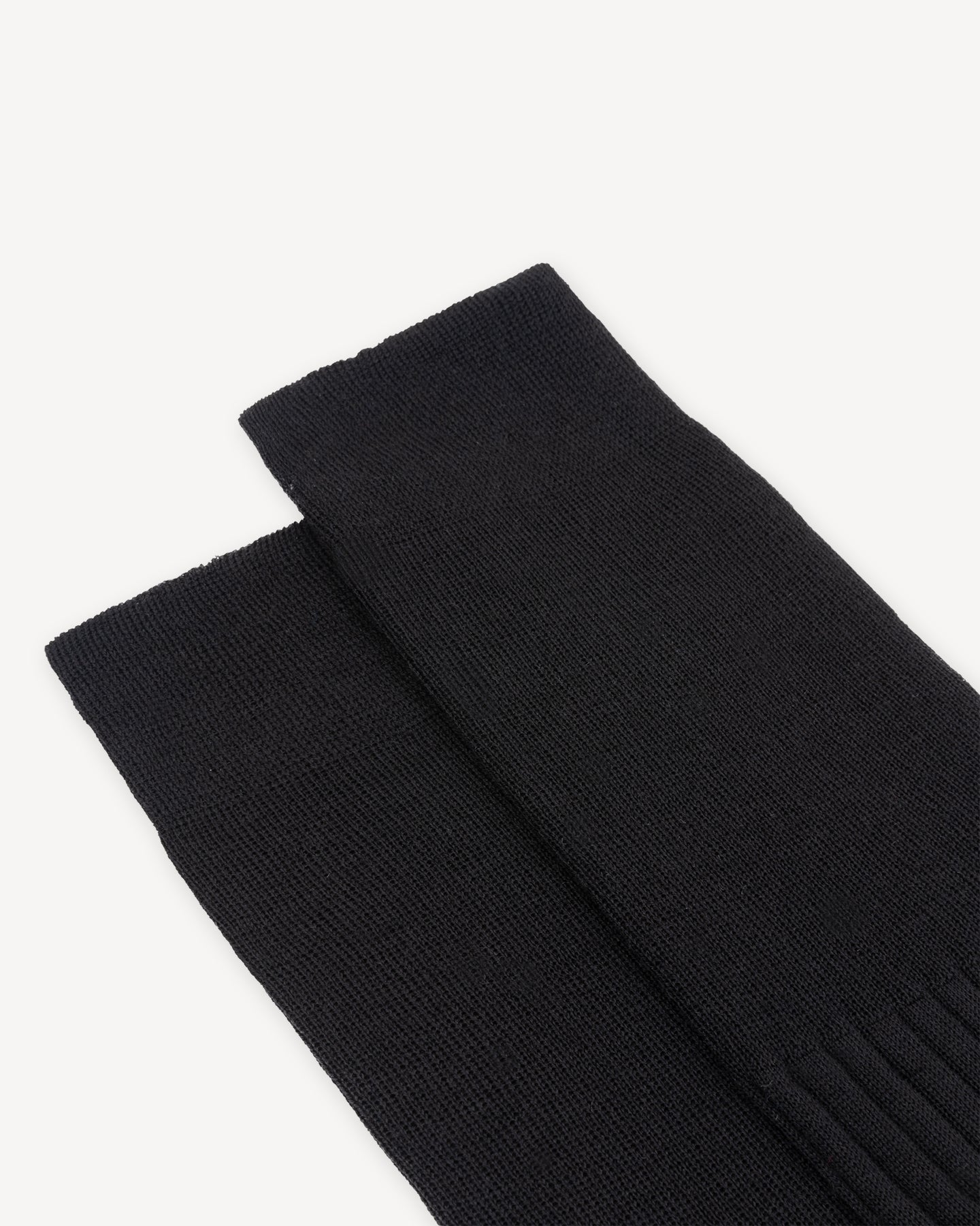 Black knee high socks made from Australian merino wool