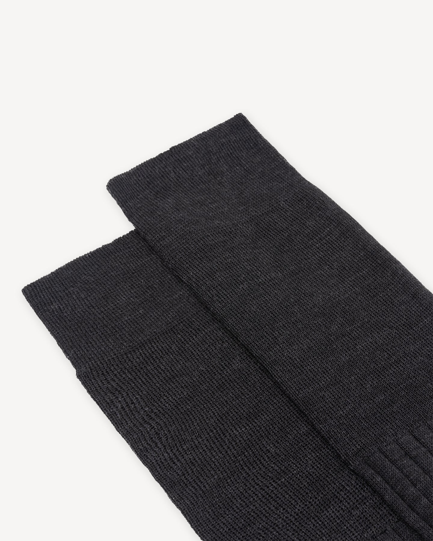 Charcoal knee high socks made from Australian merino wool