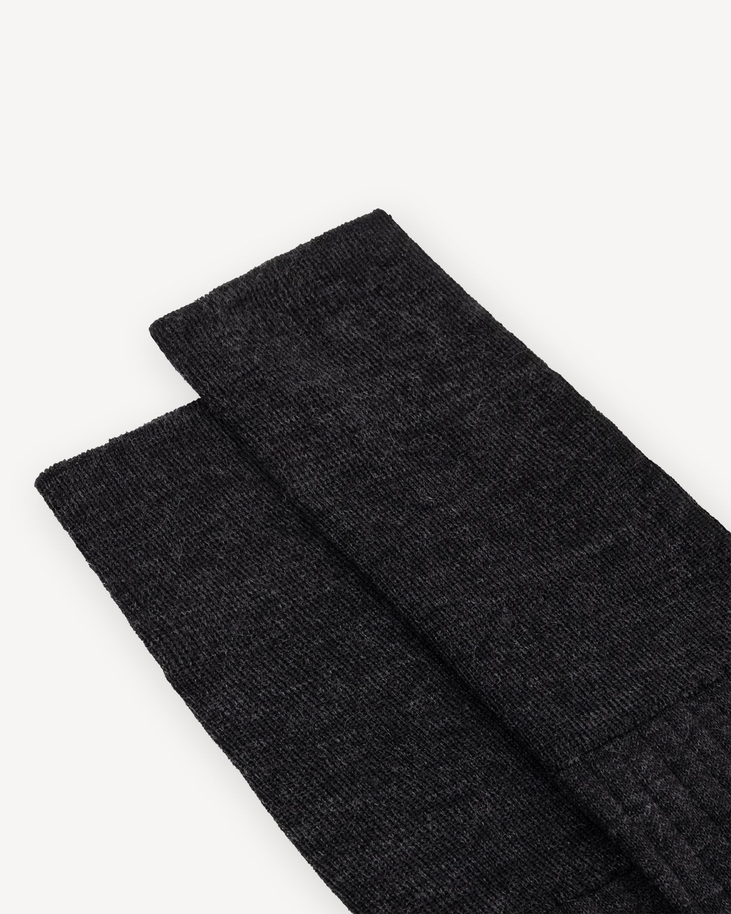 Charcoal Wool Knee High Socks