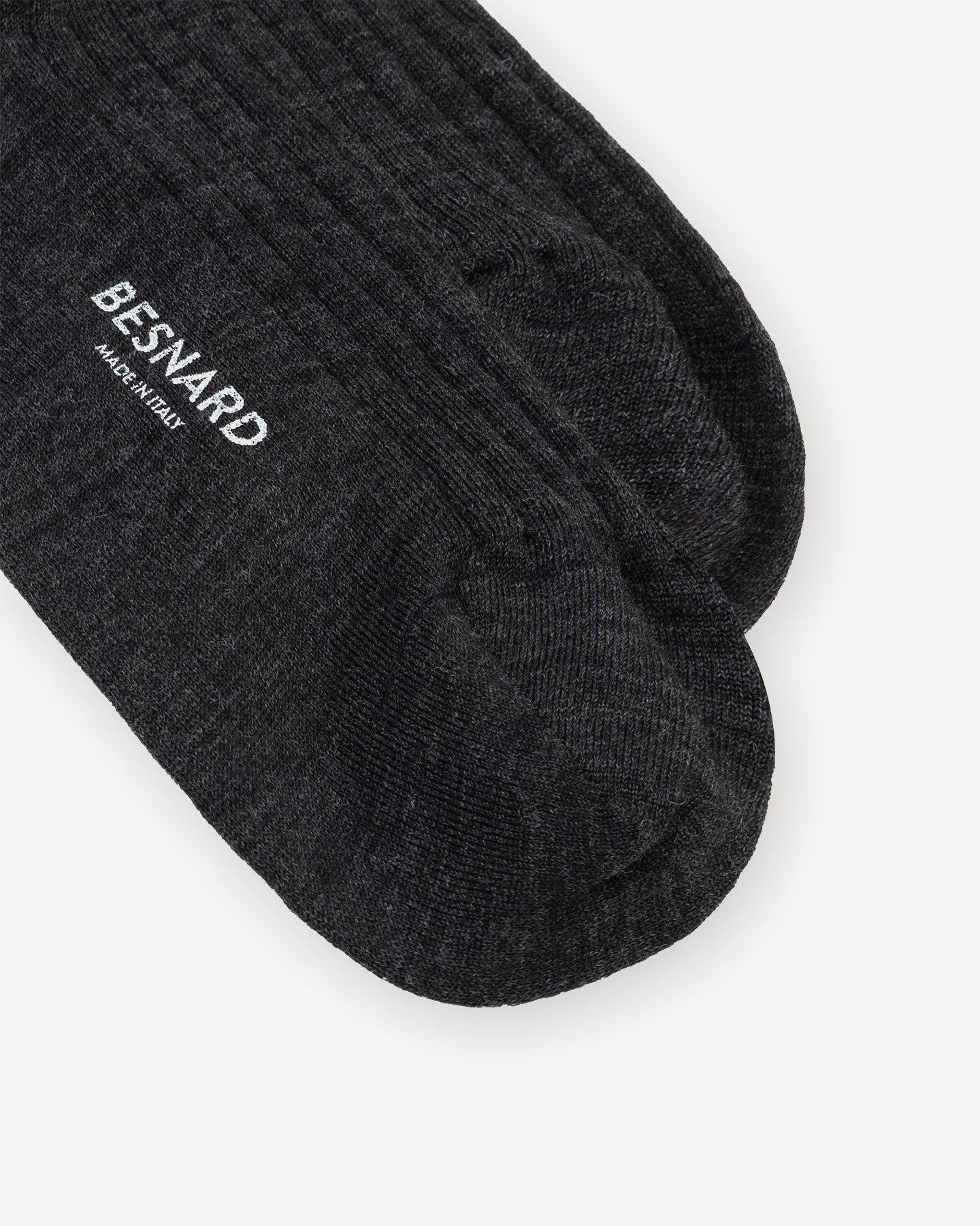 Charcoal Wool Knee High Socks