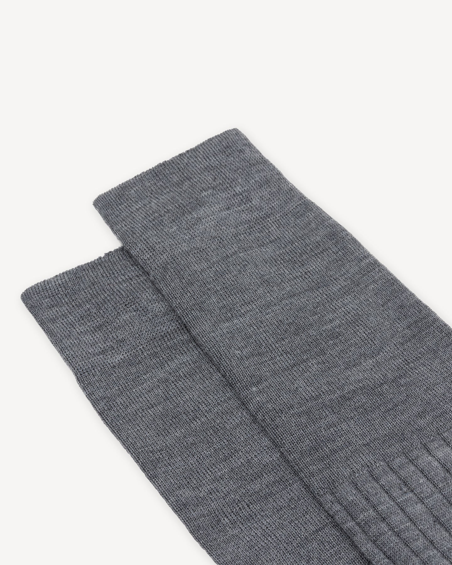 Light grey knee high socks made from Australian merino wool