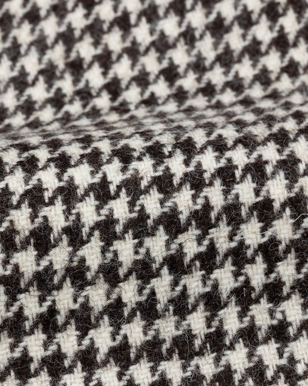 Sport Coat Black / White Houndstooth Wool
