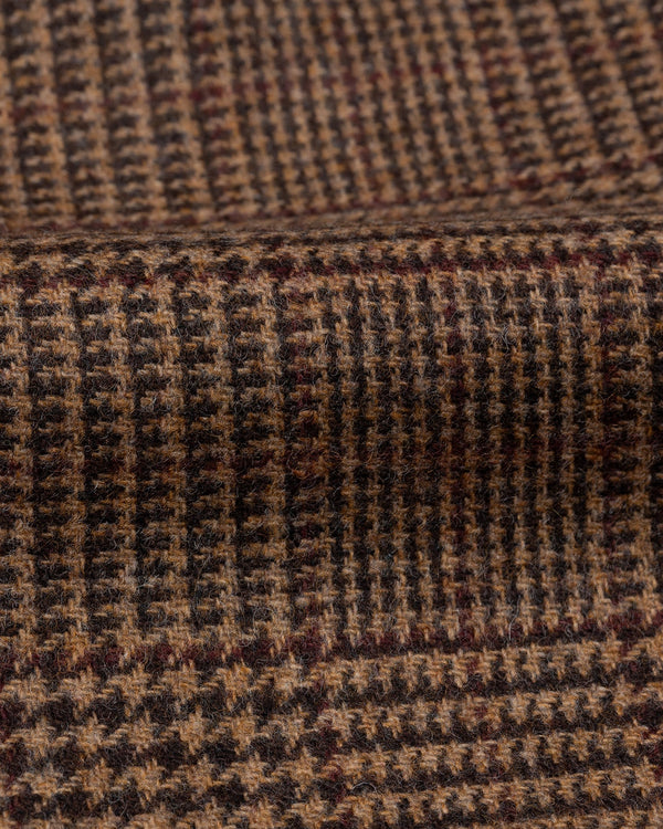 Sport Coat Brown Prince of Wales Merino Wool