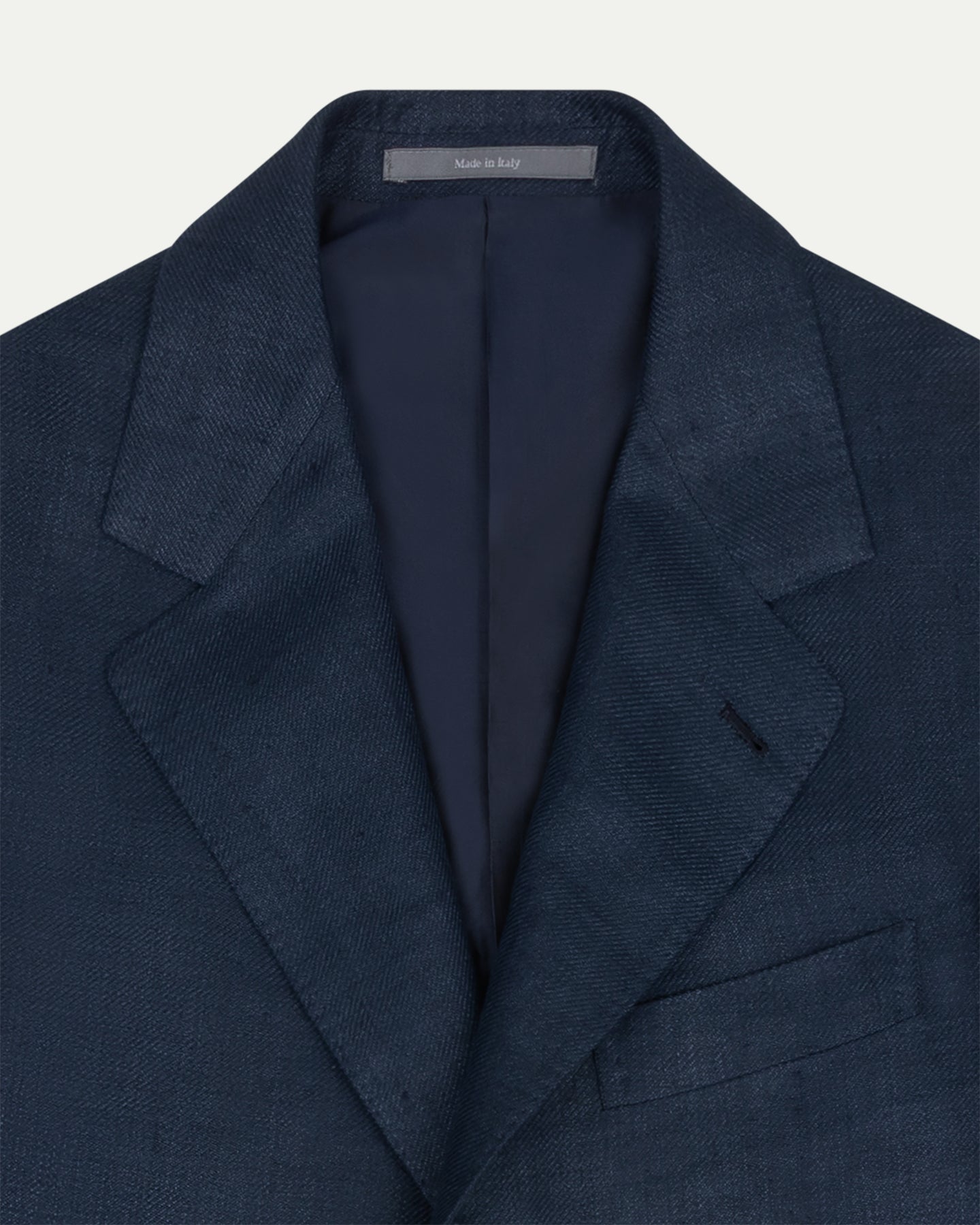 Dark Blue Linen Wool Silk Sport Coat