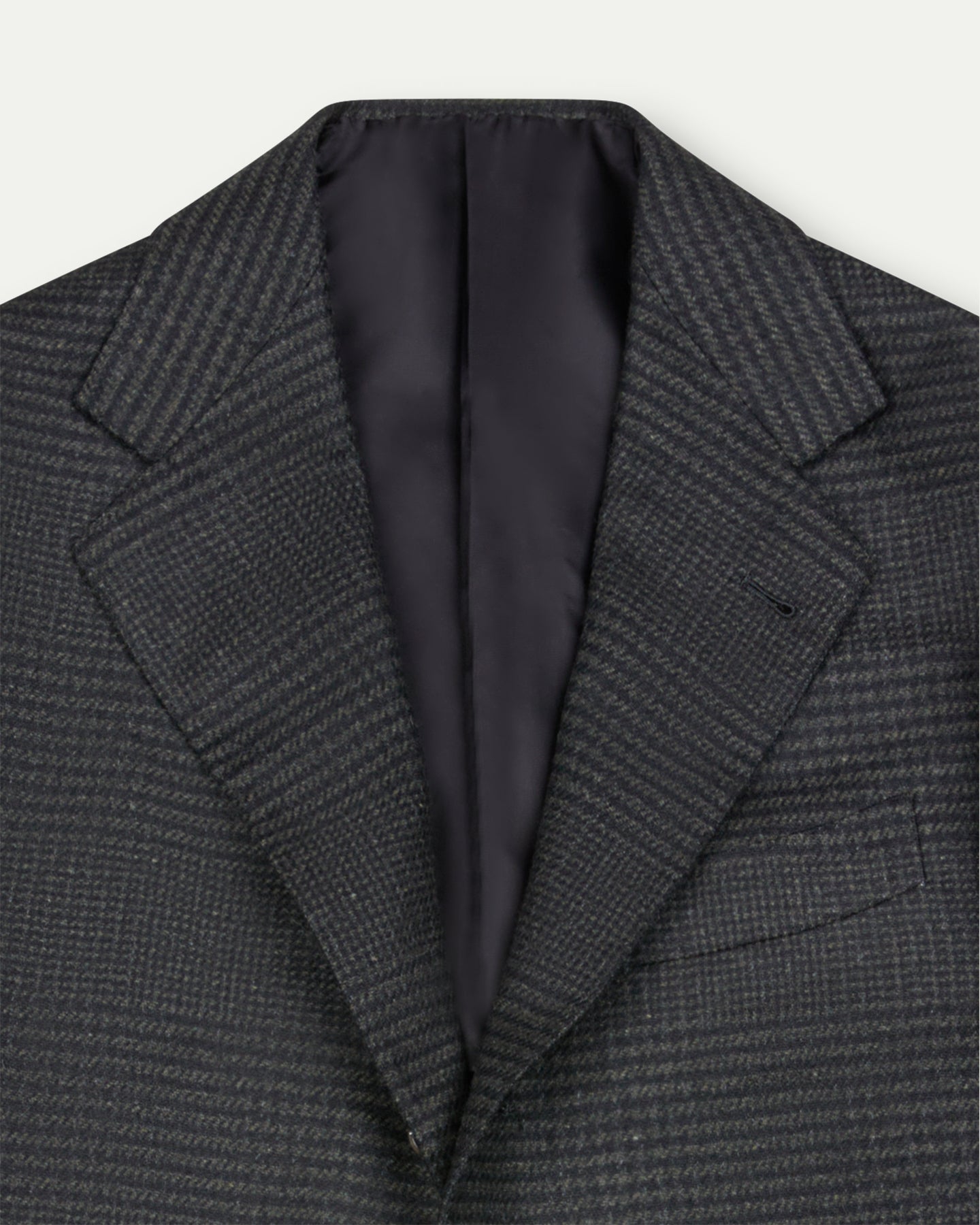 Made-To-Order Sport Coat Dark Grey Prince Of Wales | Besnard