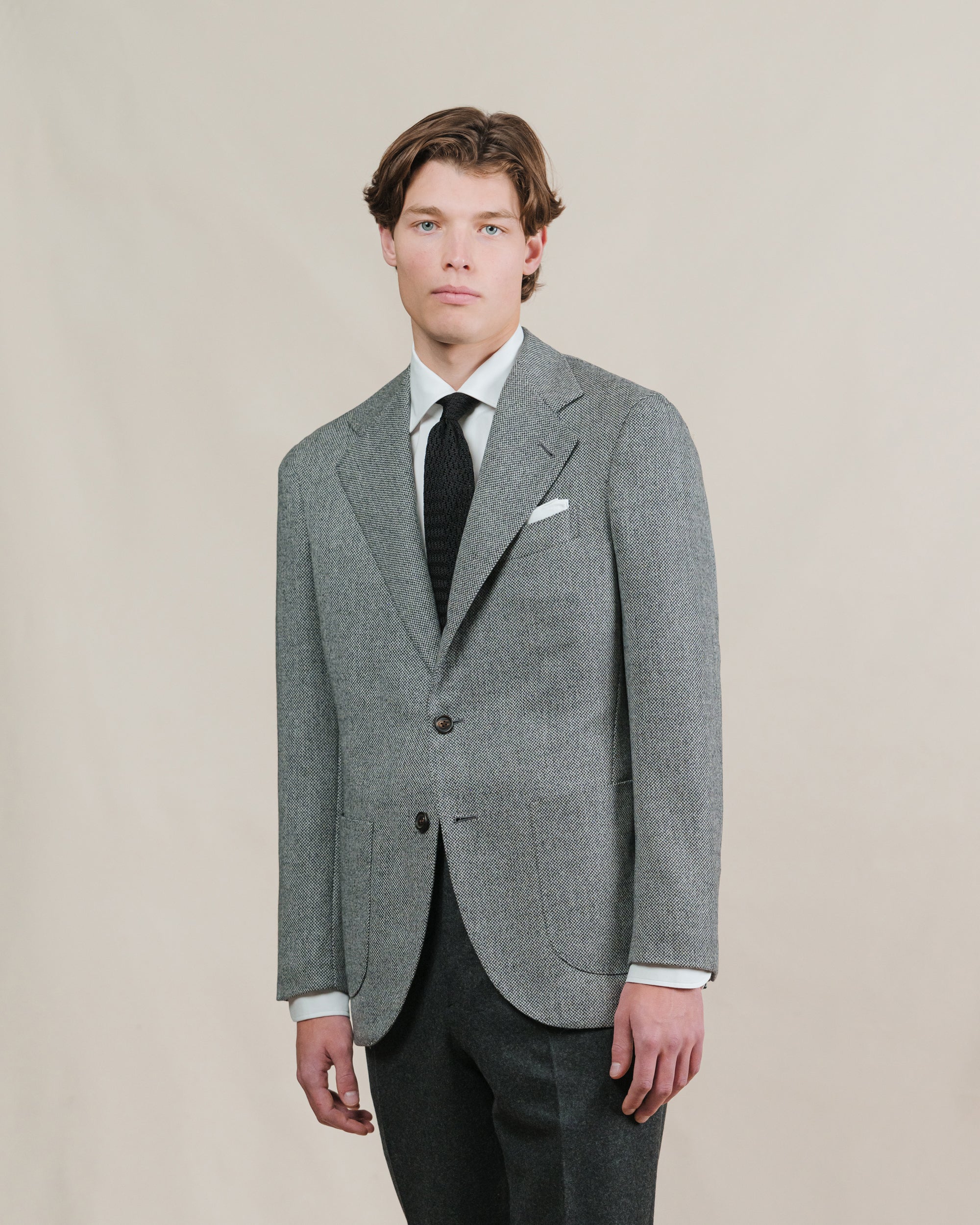 Grey Wool Cashmere Sport Coat