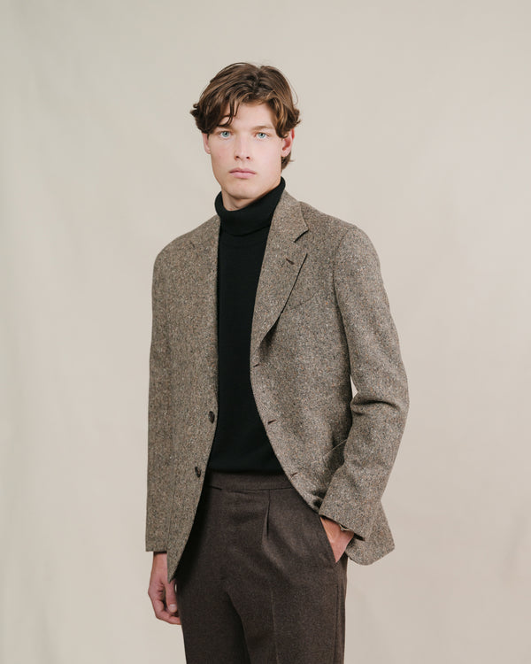 Light Brown Donegal Tweed Sport Coat