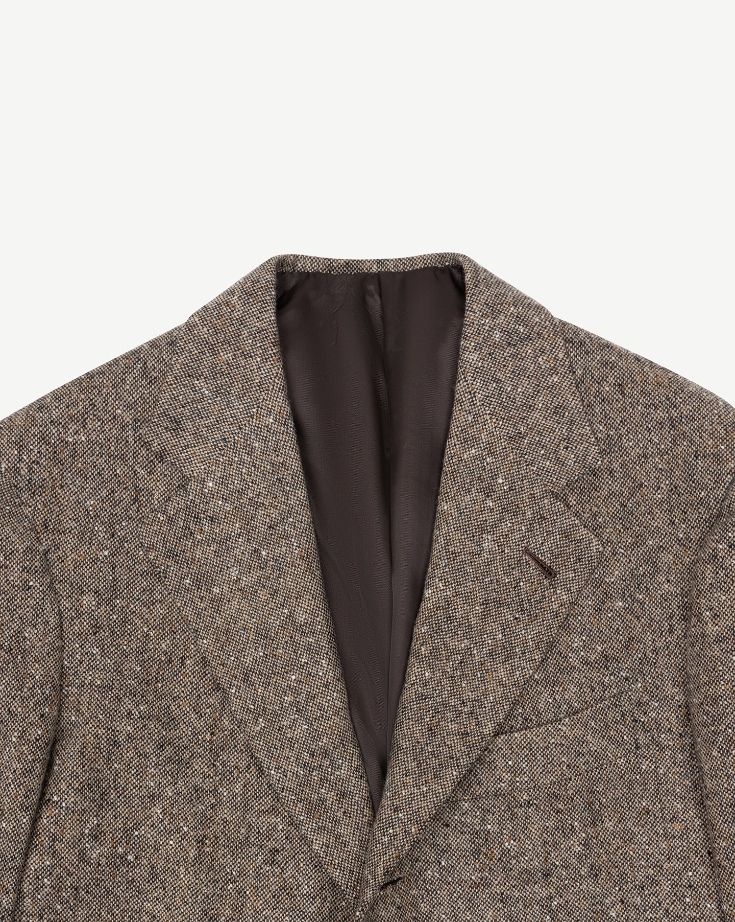 Light Brown Donegal Tweed Sport Coat with notch lapels