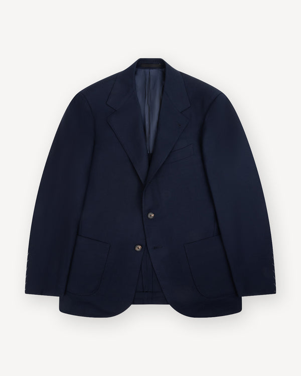 Navy Hopsack Sport Coat